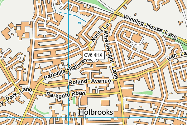 CV6 4HX map - OS VectorMap District (Ordnance Survey) CV6 4HX map - OS VectorMap District (Ordnance Survey)