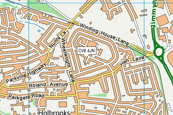 CV6 4JN map - OS VectorMap District (Ordnance Survey) CV6 4JN map - OS VectorMap District (Ordnance Survey)