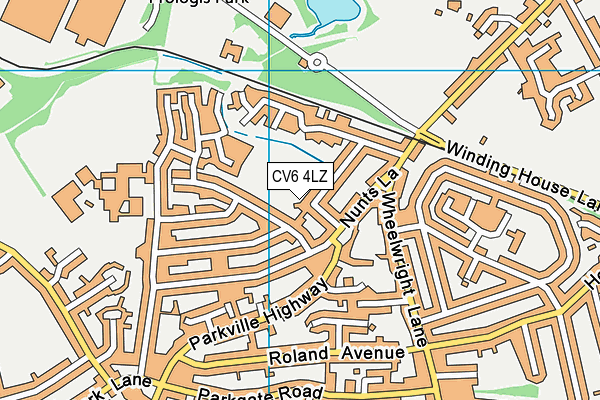 CV6 4LZ map - OS VectorMap District (Ordnance Survey) CV6 4LZ map - OS VectorMap District (Ordnance Survey)