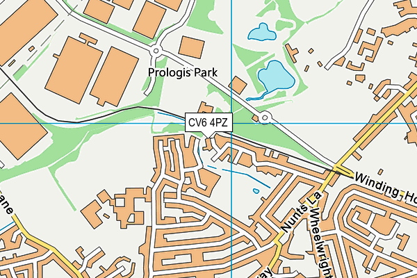 CV6 4PZ map - OS VectorMap District (Ordnance Survey) CV6 4PZ map - OS VectorMap District (Ordnance Survey)