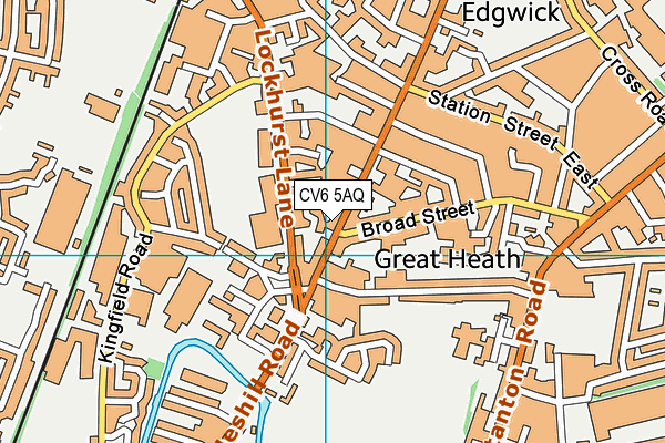 CV6 5AQ map - OS VectorMap District (Ordnance Survey) CV6 5AQ map - OS VectorMap District (Ordnance Survey)