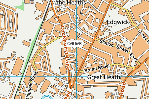 CV6 5AR map - OS VectorMap District (Ordnance Survey) CV6 5AR map - OS VectorMap District (Ordnance Survey)