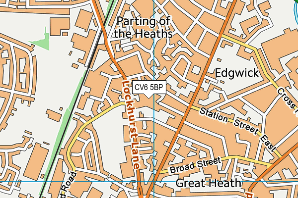 CV6 5BP map - OS VectorMap District (Ordnance Survey) CV6 5BP map - OS VectorMap District (Ordnance Survey)