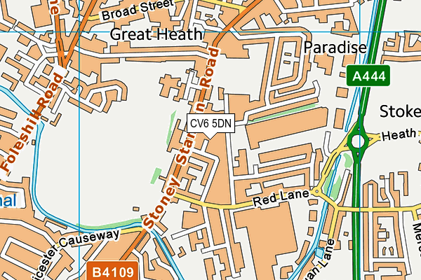 CV6 5DN map - OS VectorMap District (Ordnance Survey) CV6 5DN map - OS VectorMap District (Ordnance Survey)