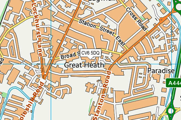 CV6 5DQ map - OS VectorMap District (Ordnance Survey) CV6 5DQ map - OS VectorMap District (Ordnance Survey)