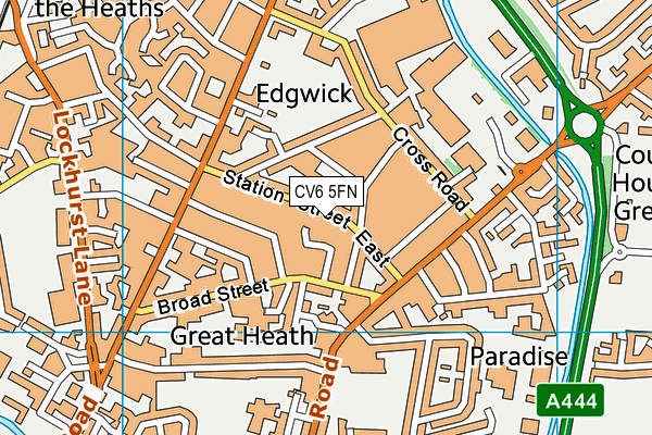 CV6 5FN map - OS VectorMap District (Ordnance Survey) CV6 5FN map - OS VectorMap District (Ordnance Survey)