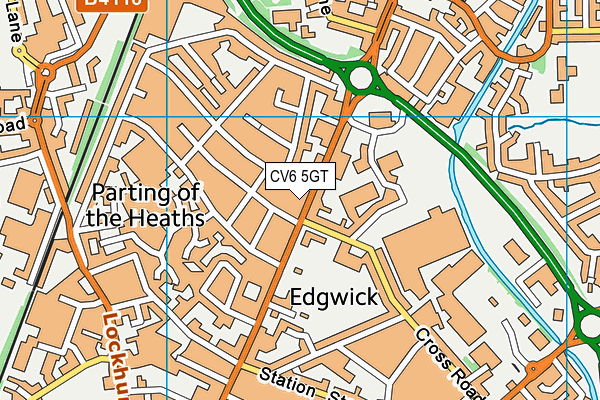 CV6 5GT map - OS VectorMap District (Ordnance Survey) CV6 5GT map - OS VectorMap District (Ordnance Survey)