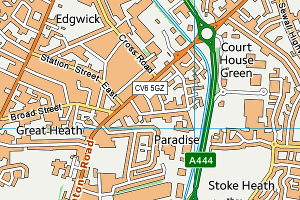 CV6 5GZ map - OS VectorMap District (Ordnance Survey) CV6 5GZ map - OS VectorMap District (Ordnance Survey)