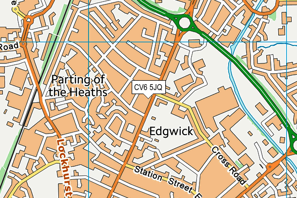 CV6 5JQ map - OS VectorMap District (Ordnance Survey) CV6 5JQ map - OS VectorMap District (Ordnance Survey)