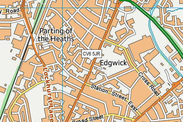 CV6 5JR map - OS VectorMap District (Ordnance Survey) CV6 5JR map - OS VectorMap District (Ordnance Survey)