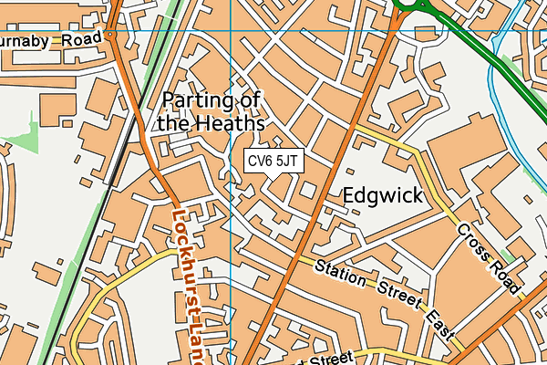 CV6 5JT map - OS VectorMap District (Ordnance Survey) CV6 5JT map - OS VectorMap District (Ordnance Survey)