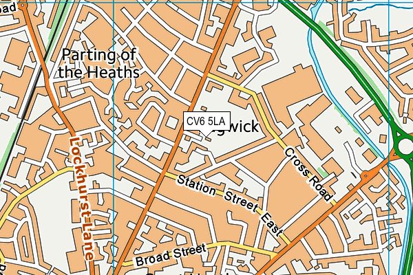 CV6 5LA map - OS VectorMap District (Ordnance Survey) CV6 5LA map - OS VectorMap District (Ordnance Survey)