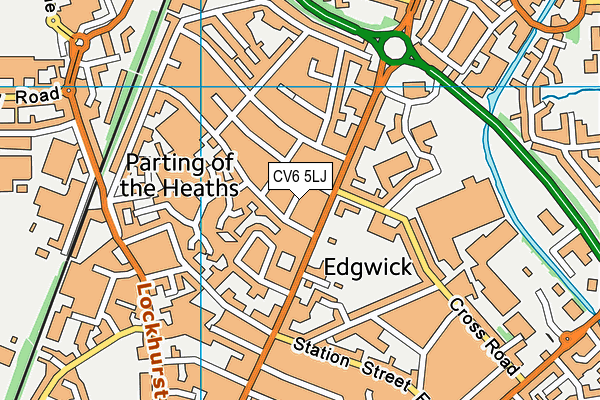 CV6 5LJ map - OS VectorMap District (Ordnance Survey) CV6 5LJ map - OS VectorMap District (Ordnance Survey)