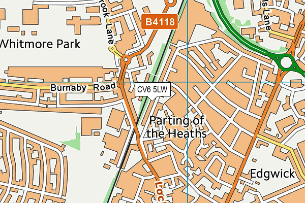 CV6 5LW map - OS VectorMap District (Ordnance Survey) CV6 5LW map - OS VectorMap District (Ordnance Survey)