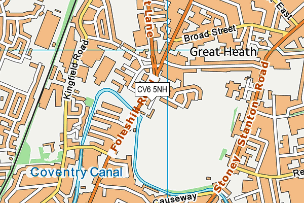 CV6 5NH map - OS VectorMap District (Ordnance Survey) CV6 5NH map - OS VectorMap District (Ordnance Survey)