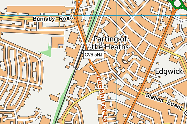 CV6 5NJ map - OS VectorMap District (Ordnance Survey) CV6 5NJ map - OS VectorMap District (Ordnance Survey)