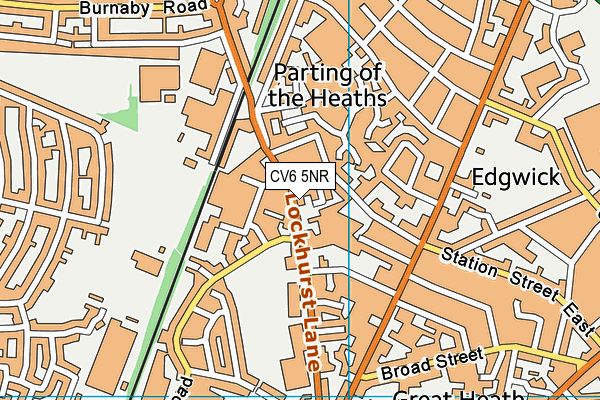 CV6 5NR map - OS VectorMap District (Ordnance Survey) CV6 5NR map - OS VectorMap District (Ordnance Survey)