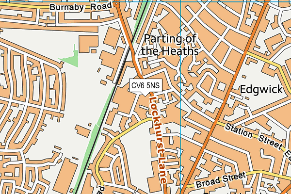CV6 5NS map - OS VectorMap District (Ordnance Survey) CV6 5NS map - OS VectorMap District (Ordnance Survey)