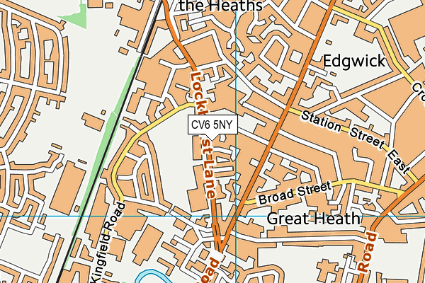 CV6 5NY map - OS VectorMap District (Ordnance Survey) CV6 5NY map - OS VectorMap District (Ordnance Survey)