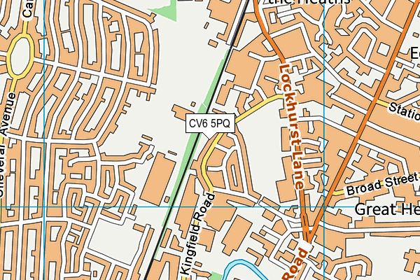 CV6 5PQ map - OS VectorMap District (Ordnance Survey) CV6 5PQ map - OS VectorMap District (Ordnance Survey)