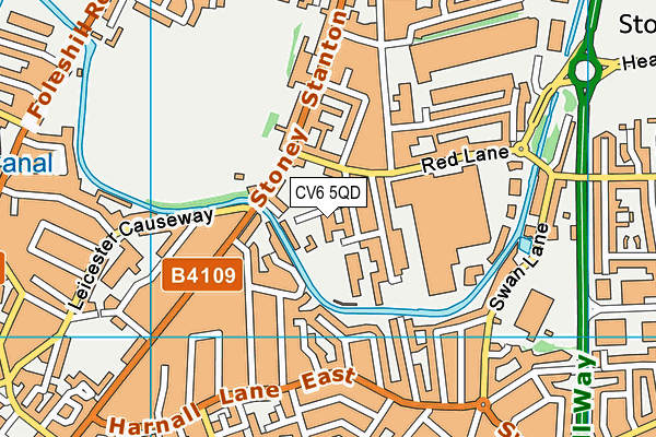 CV6 5QD map - OS VectorMap District (Ordnance Survey) CV6 5QD map - OS VectorMap District (Ordnance Survey)