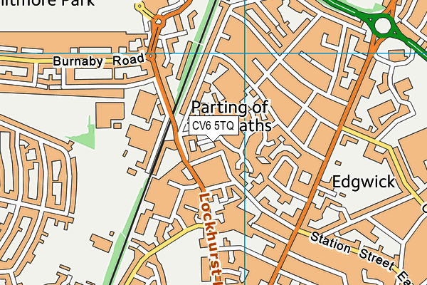 CV6 5TQ map - OS VectorMap District (Ordnance Survey) CV6 5TQ map - OS VectorMap District (Ordnance Survey)