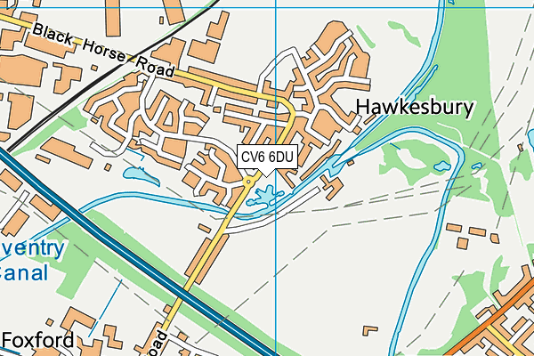 CV6 6DU map - OS VectorMap District (Ordnance Survey) CV6 6DU map - OS VectorMap District (Ordnance Survey)