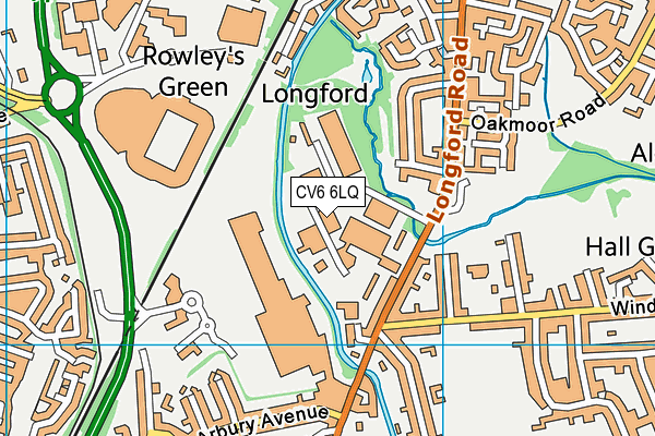 CV6 6LQ map - OS VectorMap District (Ordnance Survey) CV6 6LQ map - OS VectorMap District (Ordnance Survey)