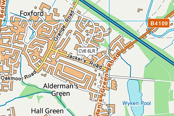 CV6 6LR map - OS VectorMap District (Ordnance Survey) CV6 6LR map - OS VectorMap District (Ordnance Survey)