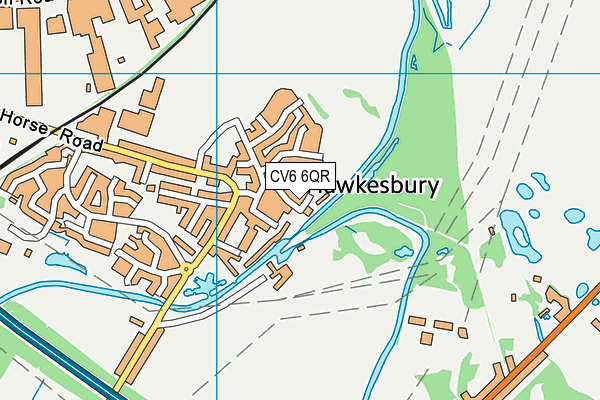 CV6 6QR map - OS VectorMap District (Ordnance Survey) CV6 6QR map - OS VectorMap District (Ordnance Survey)