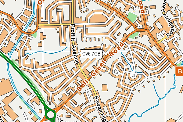 CV6 7GB map - OS VectorMap District (Ordnance Survey) CV6 7GB map - OS VectorMap District (Ordnance Survey)