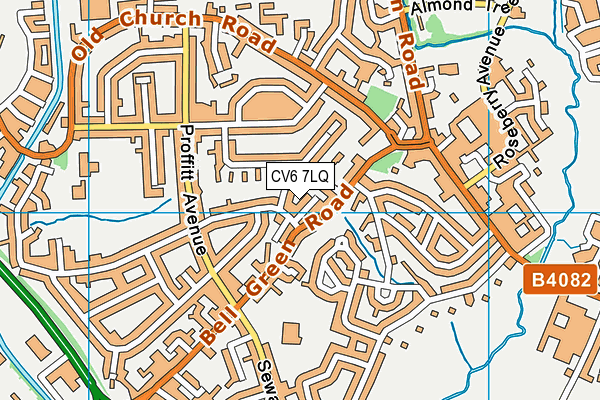 CV6 7LQ map - OS VectorMap District (Ordnance Survey) CV6 7LQ map - OS VectorMap District (Ordnance Survey)