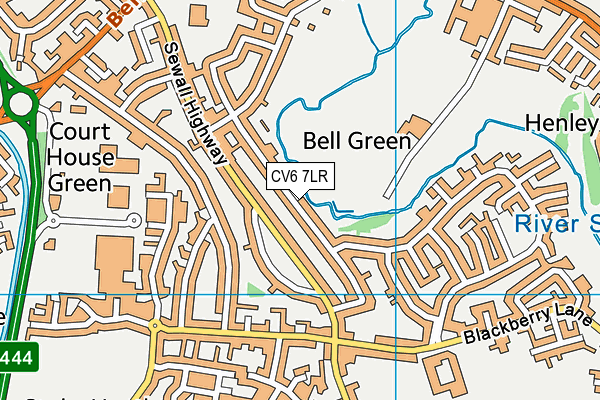 CV6 7LR map - OS VectorMap District (Ordnance Survey) CV6 7LR map - OS VectorMap District (Ordnance Survey)
