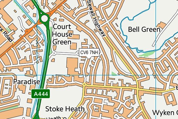 CV6 7NH map - OS VectorMap District (Ordnance Survey) CV6 7NH map - OS VectorMap District (Ordnance Survey)