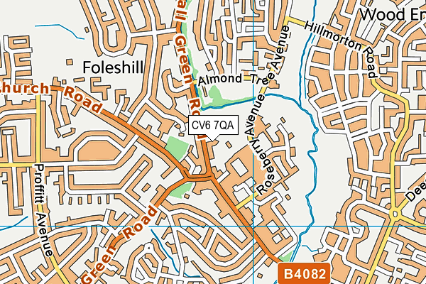 CV6 7QA map - OS VectorMap District (Ordnance Survey) CV6 7QA map - OS VectorMap District (Ordnance Survey)