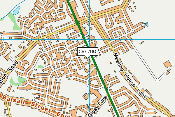 CV7 7DQ map - OS VectorMap District (Ordnance Survey) CV7 7DQ map - OS VectorMap District (Ordnance Survey)