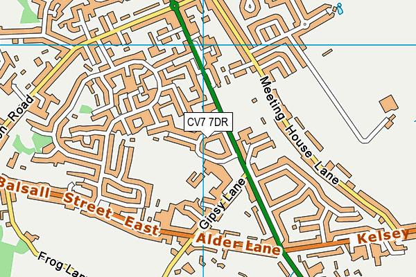 CV7 7DR map - OS VectorMap District (Ordnance Survey) CV7 7DR map - OS VectorMap District (Ordnance Survey)