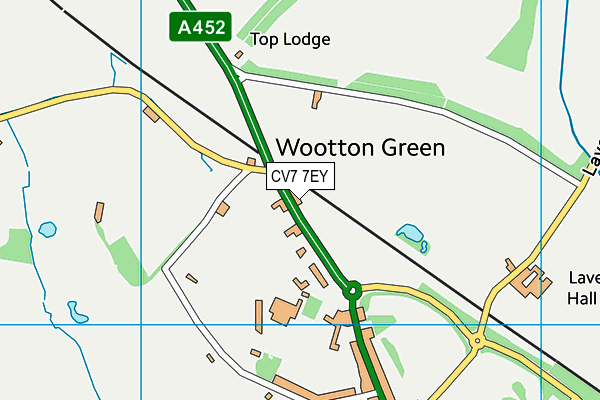 CV7 7EY map - OS VectorMap District (Ordnance Survey) CV7 7EY map - OS VectorMap District (Ordnance Survey)