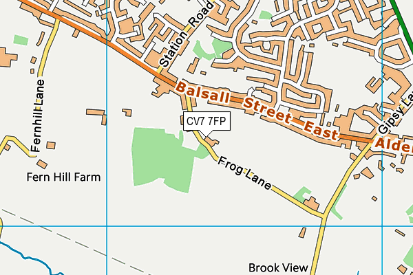 CV7 7FP map - OS VectorMap District (Ordnance Survey) CV7 7FP map - OS VectorMap District (Ordnance Survey)