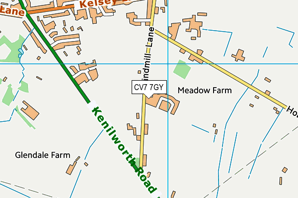 CV7 7GY map - OS VectorMap District (Ordnance Survey) CV7 7GY map - OS VectorMap District (Ordnance Survey)