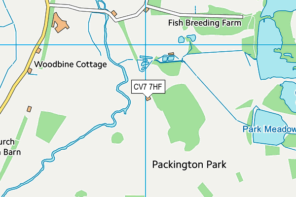CV7 7HF map - OS VectorMap District (Ordnance Survey) CV7 7HF map - OS VectorMap District (Ordnance Survey)