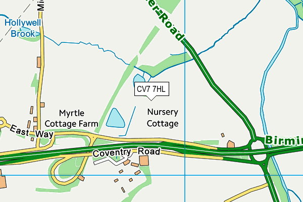 CV7 7HL map - OS VectorMap District (Ordnance Survey) CV7 7HL map - OS VectorMap District (Ordnance Survey)