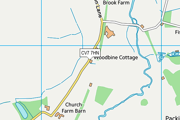 CV7 7HN map - OS VectorMap District (Ordnance Survey)