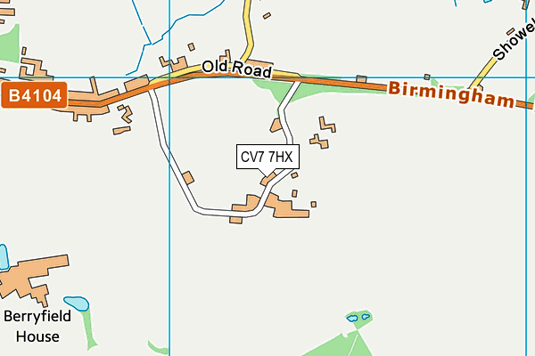 CV7 7HX map - OS VectorMap District (Ordnance Survey) CV7 7HX map - OS VectorMap District (Ordnance Survey)