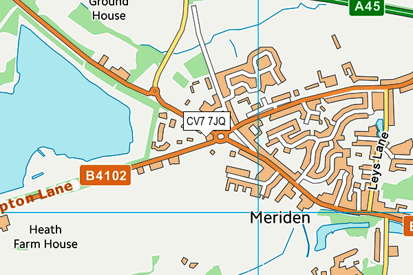 CV7 7JQ map - OS VectorMap District (Ordnance Survey) CV7 7JQ map - OS VectorMap District (Ordnance Survey)