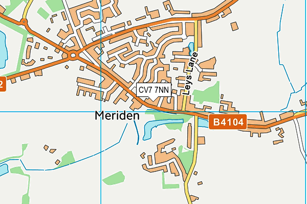 CV7 7NN map - OS VectorMap District (Ordnance Survey) CV7 7NN map - OS VectorMap District (Ordnance Survey)