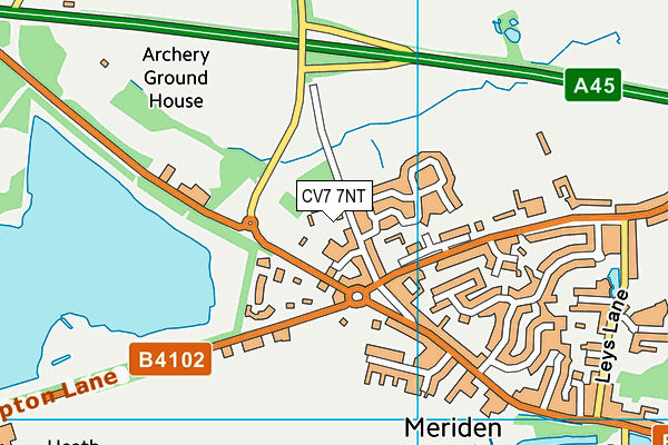 CV7 7NT map - OS VectorMap District (Ordnance Survey) CV7 7NT map - OS VectorMap District (Ordnance Survey)