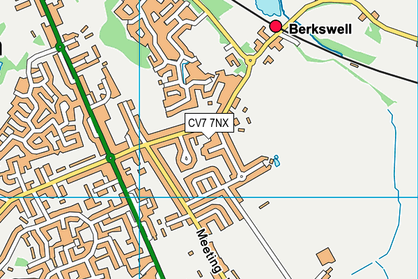 CV7 7NX map - OS VectorMap District (Ordnance Survey) CV7 7NX map - OS VectorMap District (Ordnance Survey)
