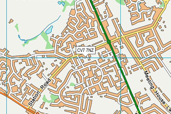 CV7 7NZ map - OS VectorMap District (Ordnance Survey) CV7 7NZ map - OS VectorMap District (Ordnance Survey)