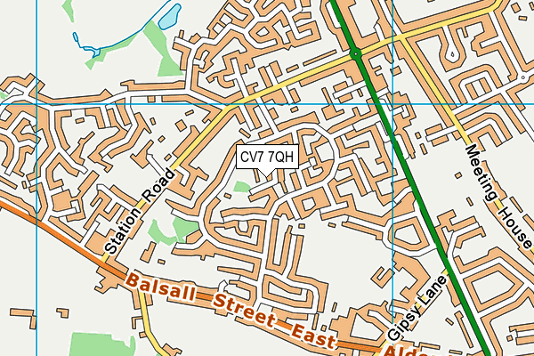 CV7 7QH map - OS VectorMap District (Ordnance Survey) CV7 7QH map - OS VectorMap District (Ordnance Survey)